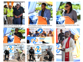 La Salette ground breaking collage