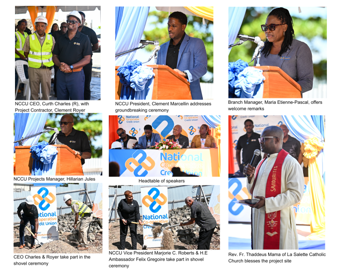 La Salette ground breaking collage