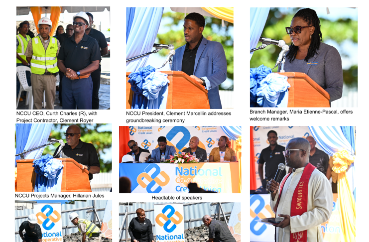 La Salette ground breaking collage