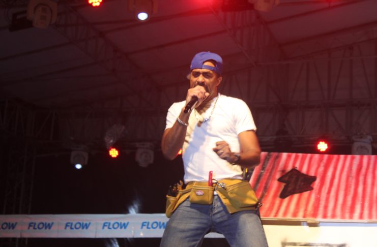 2026 Road March King and Calypso Monarch of Dominica Daddy Chess sing his popular song "Roof Licking at the finals