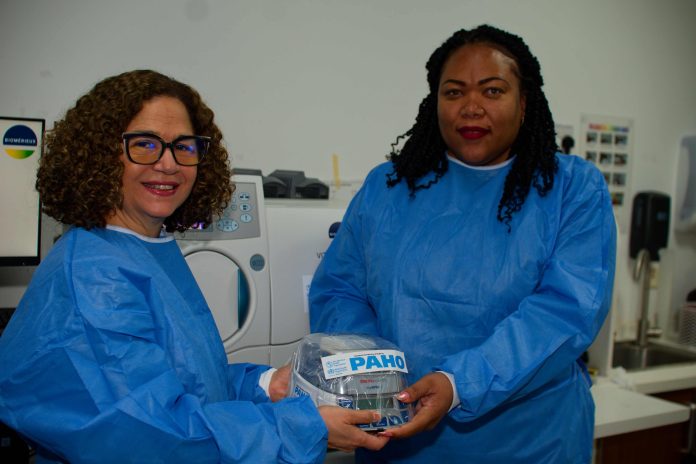 L-R-Dr.-Amalia-Del-Riego-PAHO-WHO-Representative-for-Barbados-and-the-Eastern-Caribbean_-Dr.-Kyra-Paul-LHomme-Permanent-Secretary-Ministry-of-Health