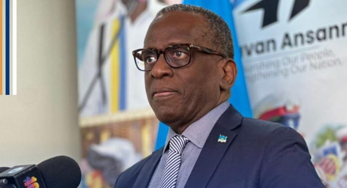 Prime Minister of St. Lucia, Phillip J. Pierre.