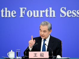 Member of the Political Bureau of the CPC Central Committee and Foreign Minister Wang Yi