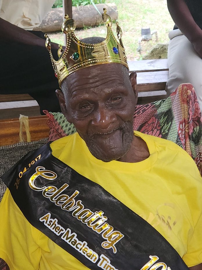Dominica’s Oldest Centenarian, Asher Timothy (108)