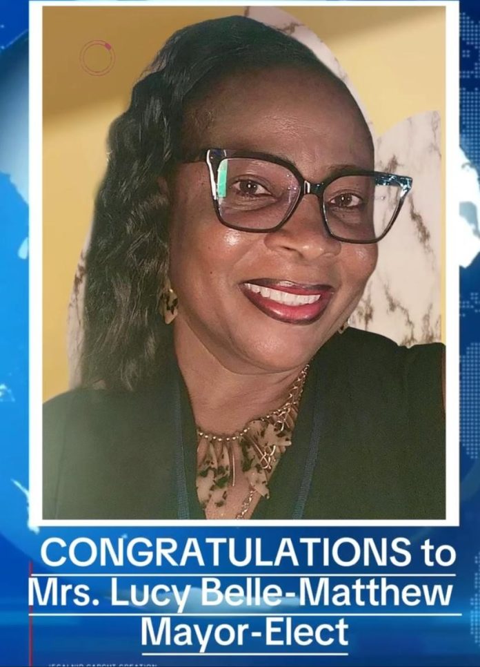 Mayor Elect Lucy Belle-Matthew