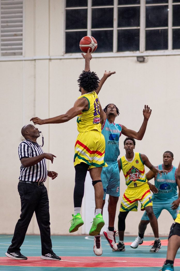 Basketball action