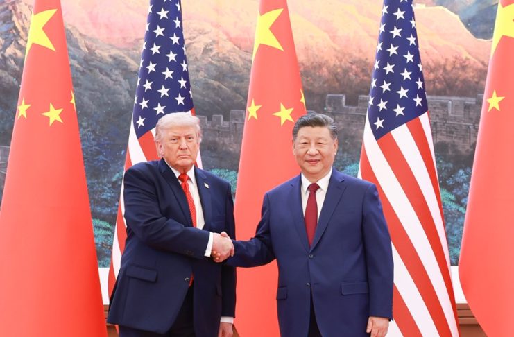 Chinese-President-Xi-Jinping-holds-talks-with-U.S.-President-Donald-Trump-who-is-on-a-state-visit-to-China