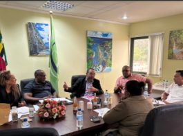 Dr. Poon’s engagement with Dominica Government officials including the Permanent Secretary Ryan Anselm and ministers in the Ministry of Agriculture, Fisheries, Green and Blue Economy; Daren Pinard; Roland Royer; and Jullan Defoe.