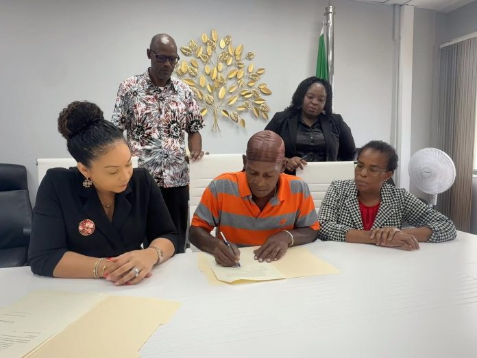 signing the documents