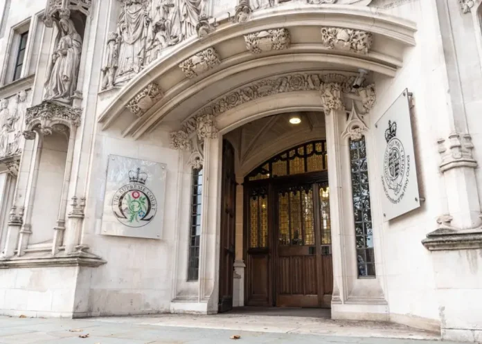 The entrance to the UK Supreme Court building, which houses the Judicial Committee of the Privy Council, in the heart of London’s Westminster district. The Judicial Committee on Wednesday heard the final appeal in a long-running legal battle to decriminalise same-sex intimacy in Trinidad and Tobago.