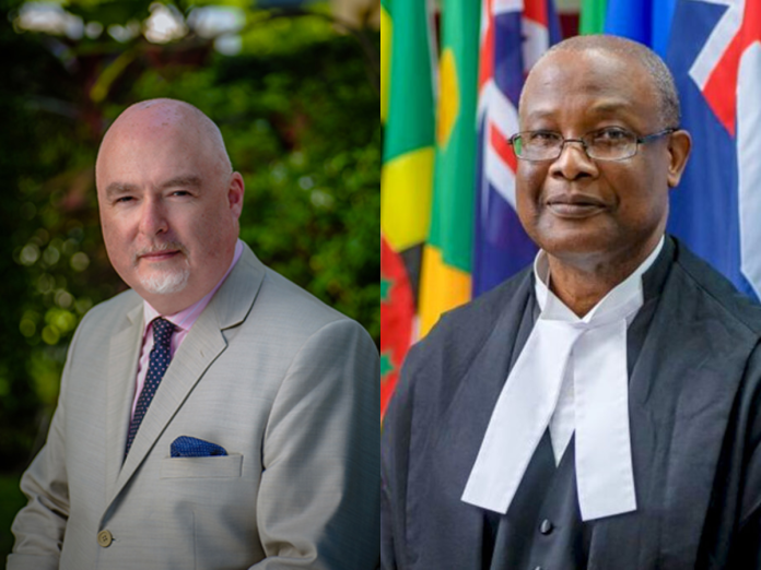 His Lordship, Justice Iain Morley and His Lordship, Justice Davidson Kelvin Baptiste