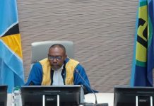 CARIBBEAN-COURT-CCJ opens new law term with itinerant sitting in St.Lucia President of the Caribbean Court of Justice (CCJ) addressing the formal opening of the Court’s new law term in St. Lucia (CMC Photo)