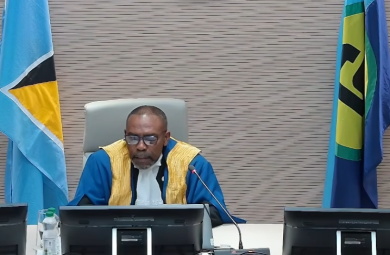 Anderson-CCJ-st-lucia President of the Caribbean Court of Justice (CCJ) addressing the formal opening of the Court’s new law term in St. Lucia (CMC Photo)